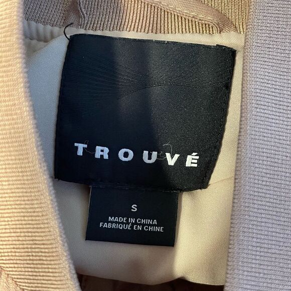 Trouve Layered Look Bomber Jacket Size Small - Picture 7 of 8